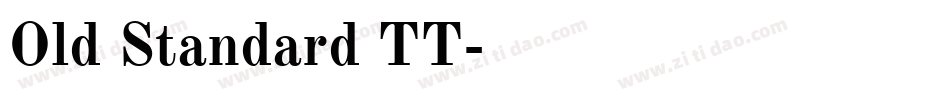 Old Standard TT字体转换